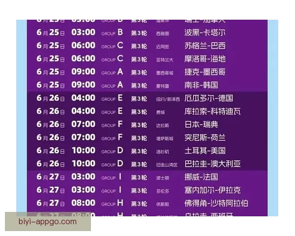 2026年世界杯赛程全解析：详细时间表与赛事亮点一览